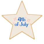 Simple 4th of July Star Cookie