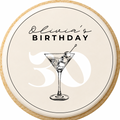 Simple Martini Glass Birthday