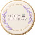 Happy Birthday Purple Flowers