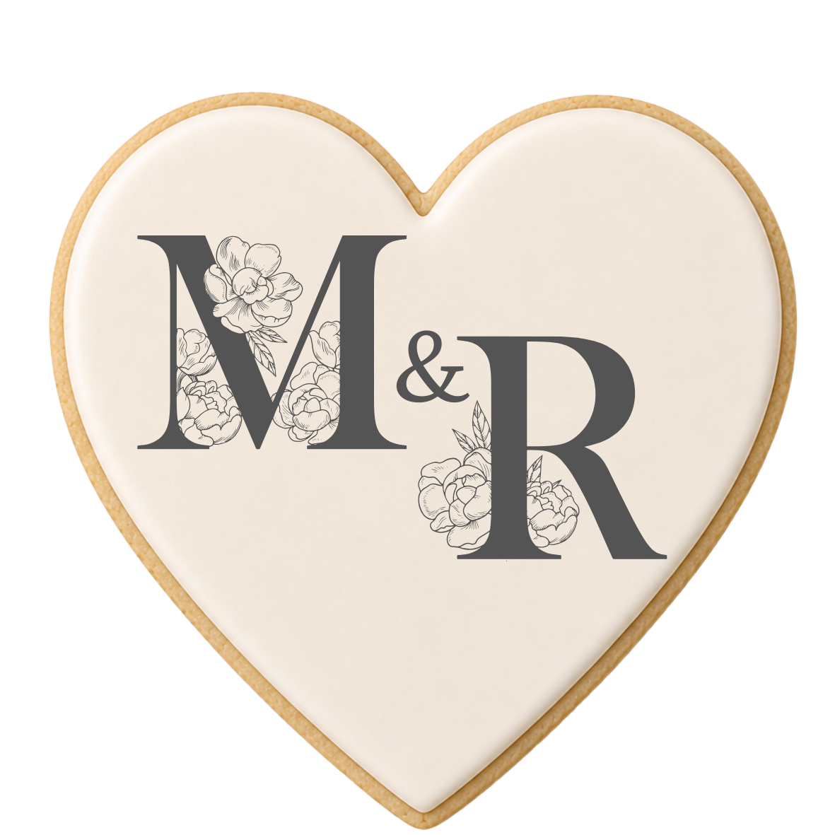 Customizable Heart Shaped Initials