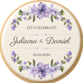 Customizable Purple Flower Border