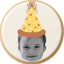 Custom Black and White Birthday Hat Photo